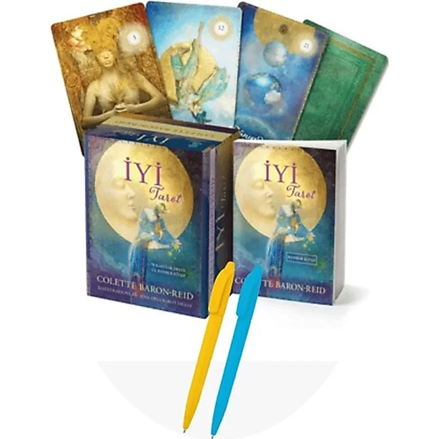 Butik Yayınları Alfa Kalem + İyi Tarot - 78 Kartlık Deste ve Rehber Kitap / Colette Baron-Reid - Butik Yayınları