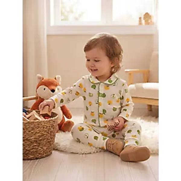 Buufuu Bebek Yenidogan Çocuk Kiz Erkek Pamuklu Oyali Pijama Takımı Hediyelik - Yeşil - 2 Yaş