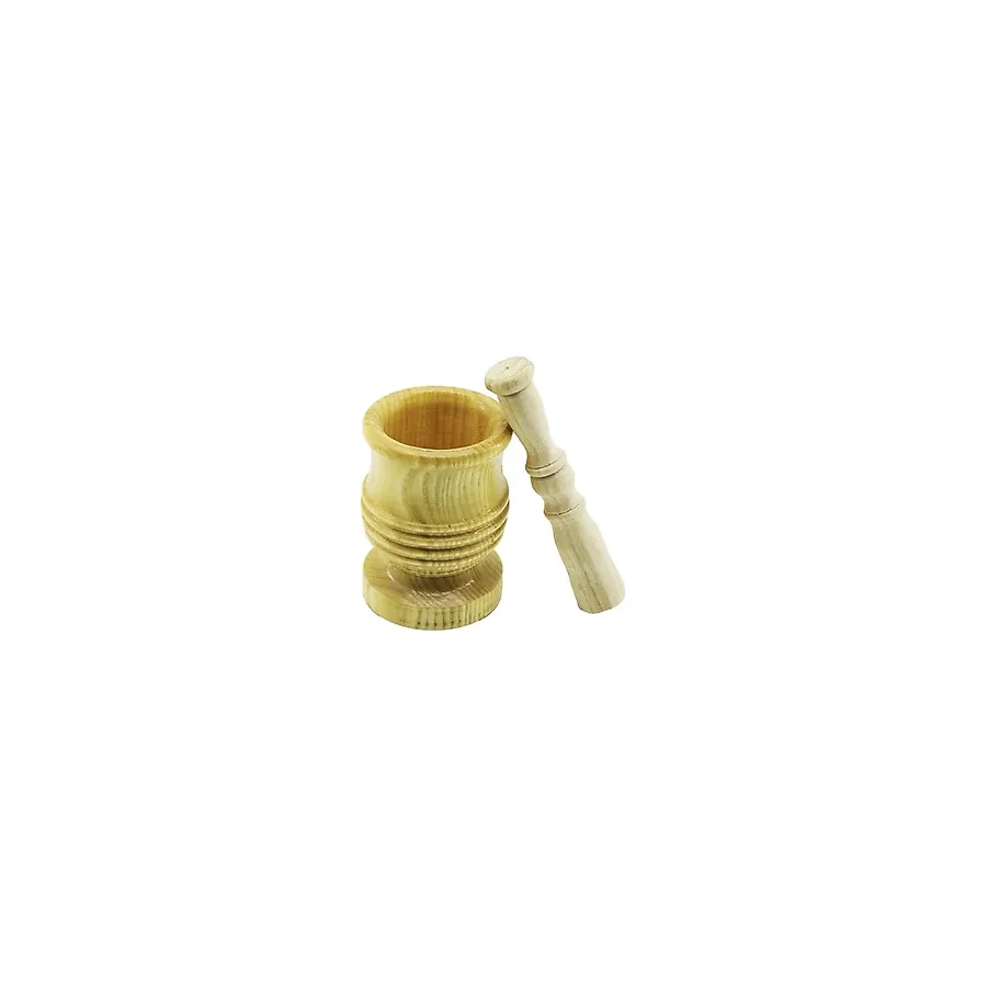 BÜYÜK BOY LÜX AHŞAP HAVAN SARIMSAK DÖVECEK Ç: 8.3CM--D: 7CM--Y: 12CM FİLELİ AMBALAJ (5250)
