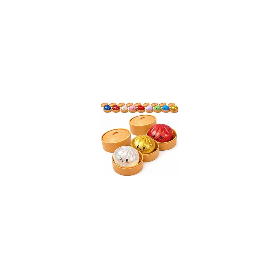 Büyük Boy Squishy Dumling Renkli Sukuşi Çin Mantısı Mini Figür 7+ Yaş Eğlenceli Oyuncak