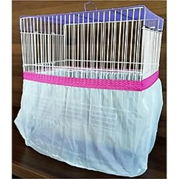 Büyük Boy Xxl Kuş Kafes Tülü 60 X 35 X 30 Cm - Renk Pembe
