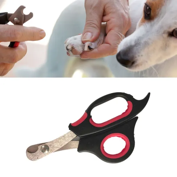 Büyük Irk Köpek Kedi Çelik Uçlu Evcil Hayvan Tırnak Makası Pati Bakım Aleti Ergonomik Kaymaz (5264)