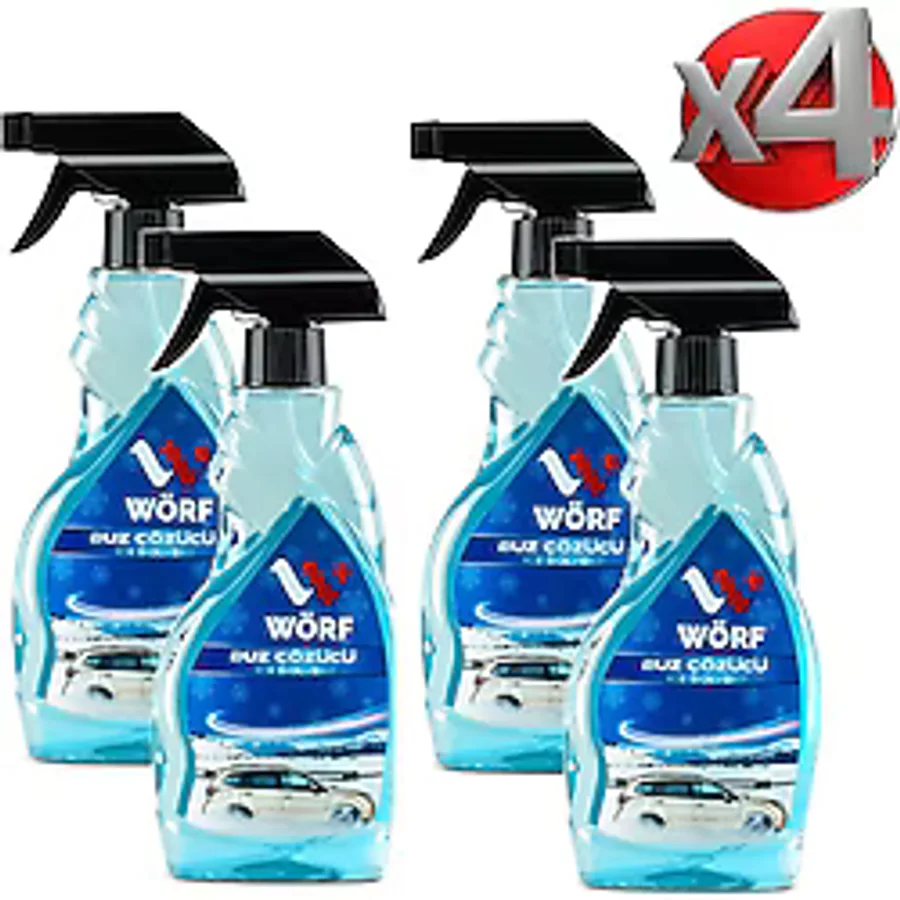 Buz Çözücü Sprey 500 Ml 4 Adet Oto Cam Buz Çözücü