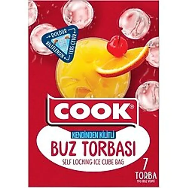 Buz Torbası, Kendinden Kilitli (7 Adet/kutu Içi) (3 Paketi)