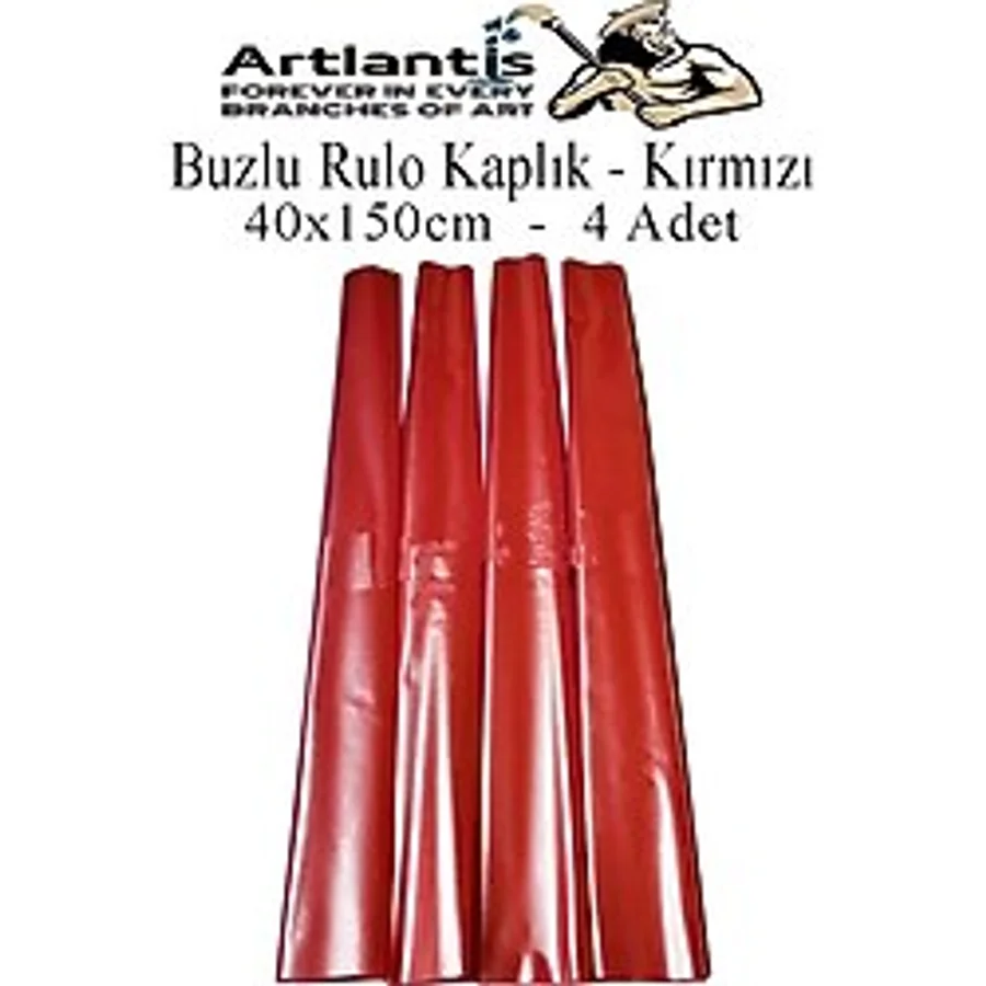Buzlu Rulo Şeffaf Kaplık 4 Adet 40x150 cm Defter Kitap Kaplığı Okul Öğrenci Rulo Kaplık