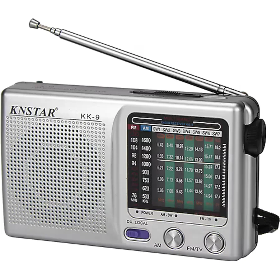 BY A.D.M KK9 Tüm Bant Taşınabilir Radyo Çok Fonksiyonlu Mini Radyo FM