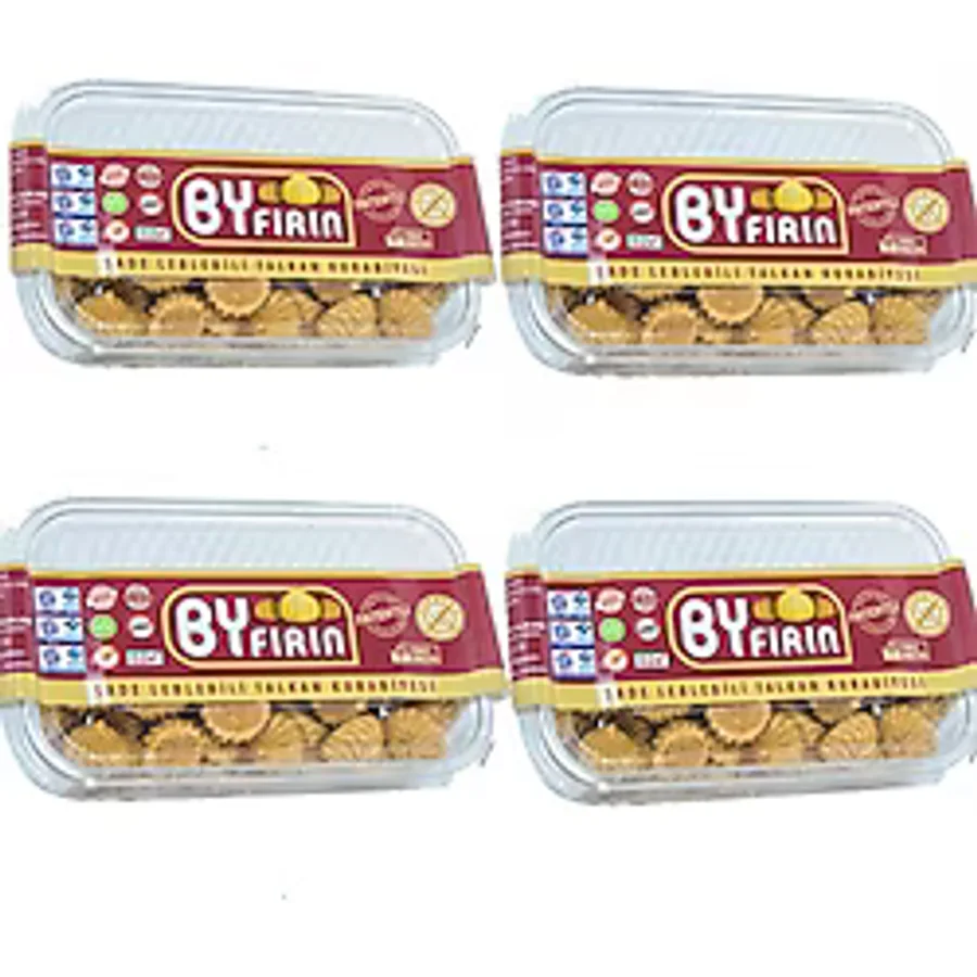 By Fırın Talkan Glutensiz Leblebi Tozu Kurabiyesi - 200 gr - 4 Paket - 800 gr