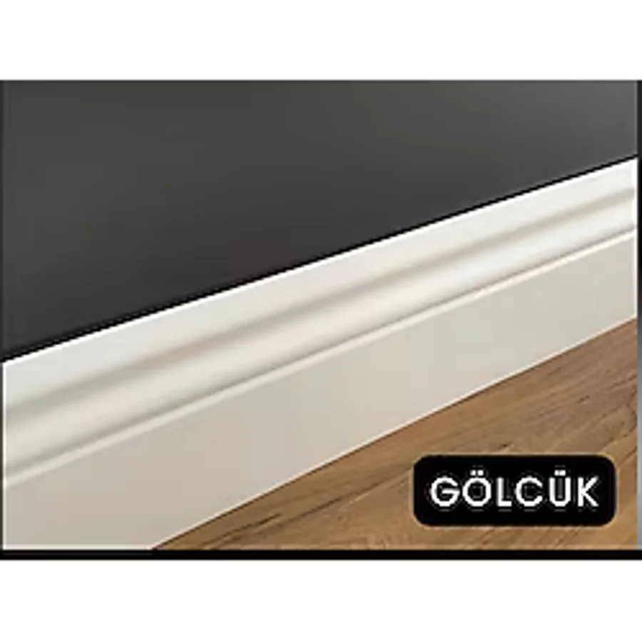 By İstanbul Yalı Serisi Lake Saten Beyaz Pvc Süpürgelik B12 Gölcük Serisi Pvc B12-GÖLCÜK