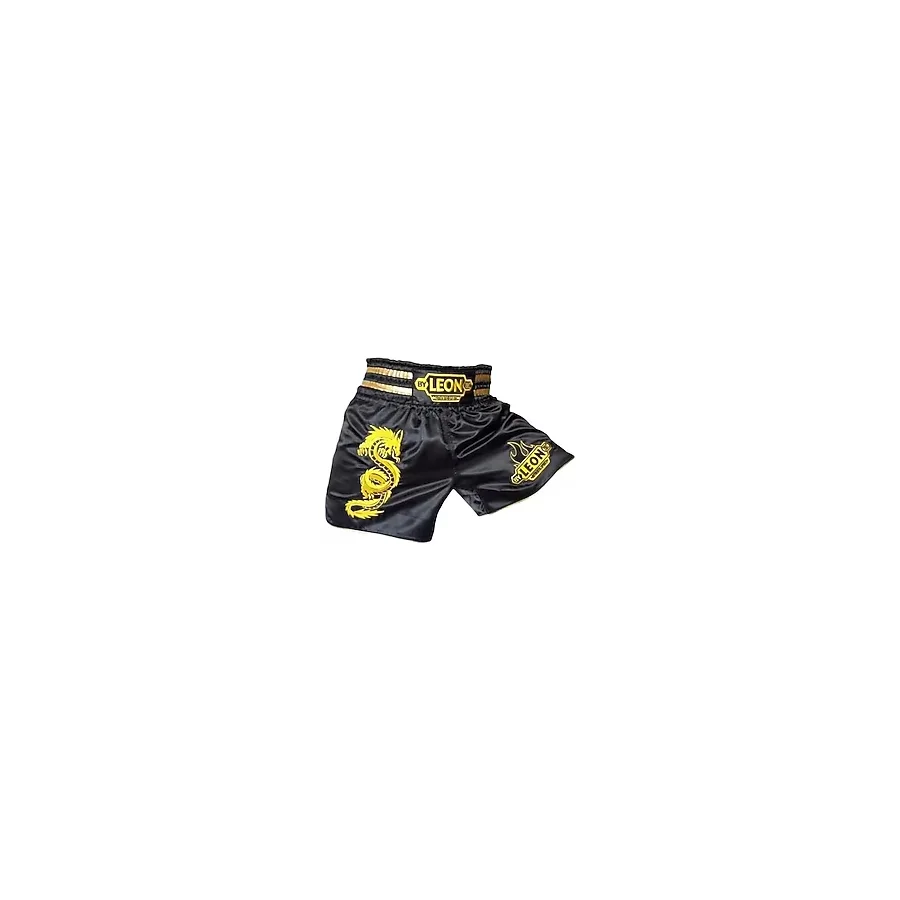 By Leon 1982 Dragon Muay Thai ve Kick Boks Şortu Siyah (2XL)