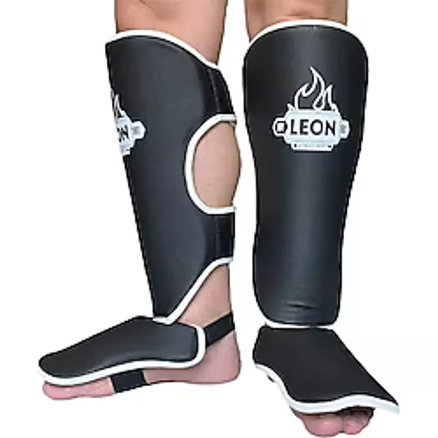 By Leon 1982 Leon Classic Muay Thai Ve Kick Boks Ayak Kaval Koruyucu Siyah
