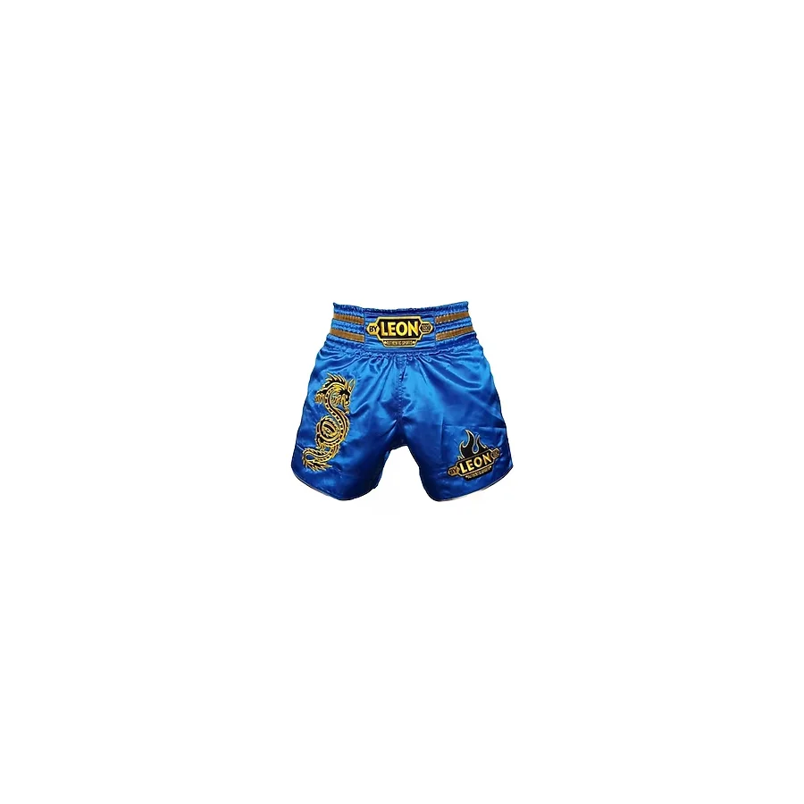 By Leon 1982 Leon Dragon Muay Thai Ve Kick Boks Şortu Mavi