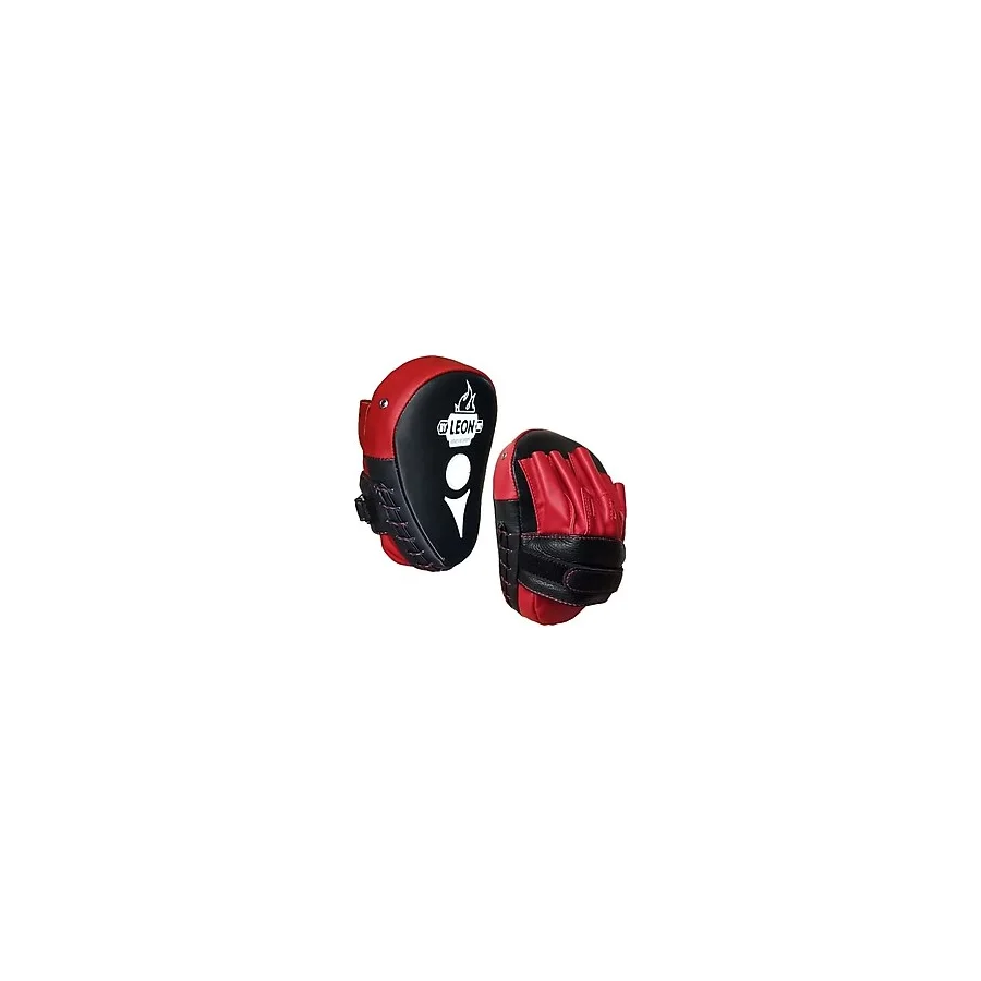 By Leon 1982 Unisex Kırmızı Deri Boks Ve Kick Boks El Lapası