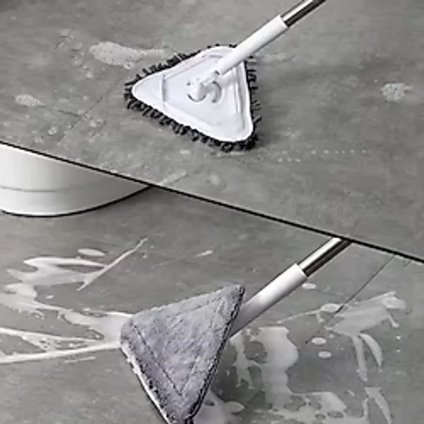 By Nevser Teleskopik Saplı 150 Cm Üçgen Mop Cam Duvar Tavan Fayans Parke Temizleyici Mop