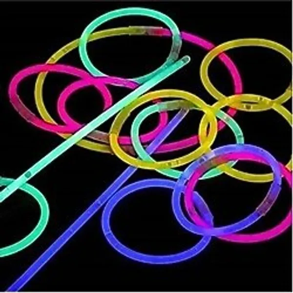 Byanes 200 Adet Glow Stick Fosforlu Çubuk Işıklı Karanlıkta Parlayan Çubuklar