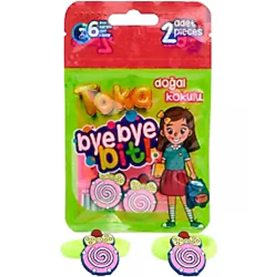 Bye Bye Bit Doğal Kokulu Lastikli Bit Tokası 2'li