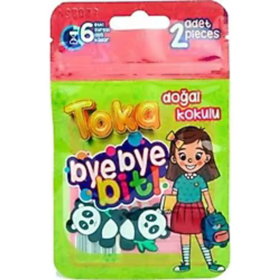 Bye Bye Yeni Nesil Doğal Kokulu Havlu Bit Tokası 2 Li Beyaz
