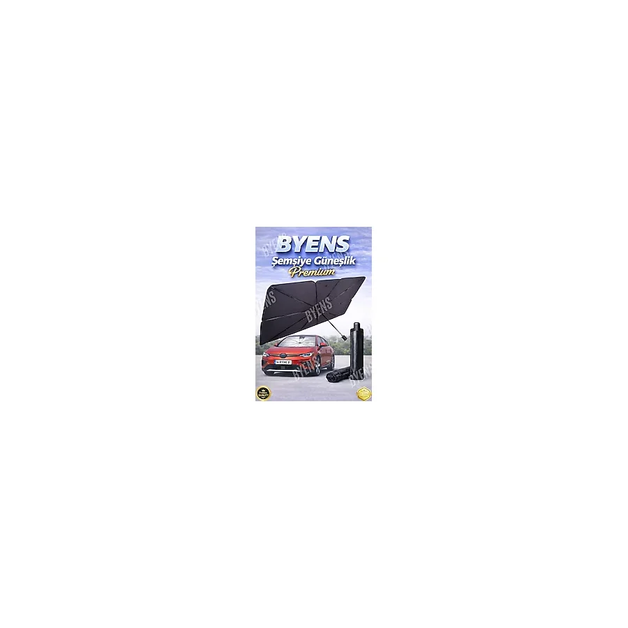 BYENS Araba Ön Cam Güneşlik Şemsiye Araba Cam Güneşliği Otomobil Güneşlikleri Araç Oto İçi Şemsiyesi