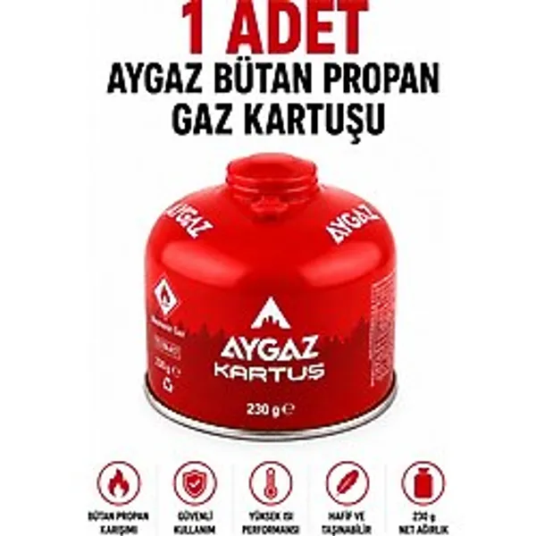 Bykurt Gaz Kartuşu Bütan Propan Karışımlı Kamp Ocağı Kartuşu 1 Adet 230 G