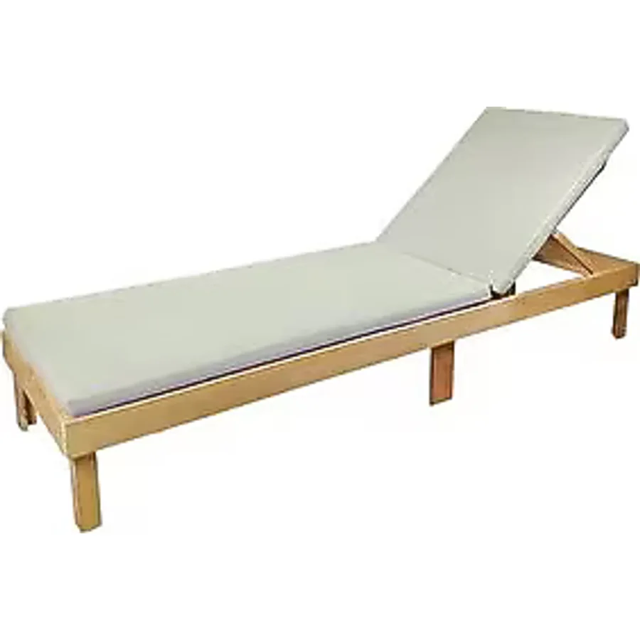 BYSAY TAŞINIR KATLANIR ŞEZLONG MİNDERİ KAMP MİNDERİ SU İTİCİ KUMAŞ FERMUARLI 5 CM(KREM)