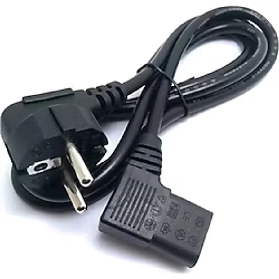 C13 Power Kablo 3x0.75 90 Derece Dirsek 1.8 Metre Güç Elektrik