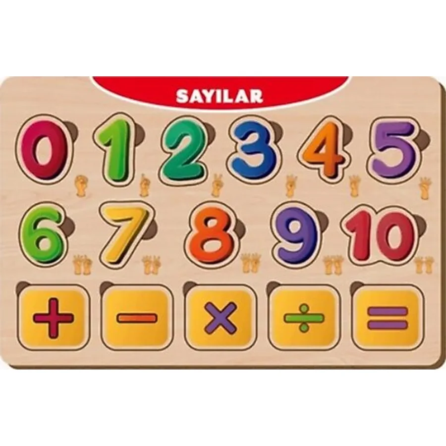 Ca Games Ahşap Puzzle Sayılar 19X29