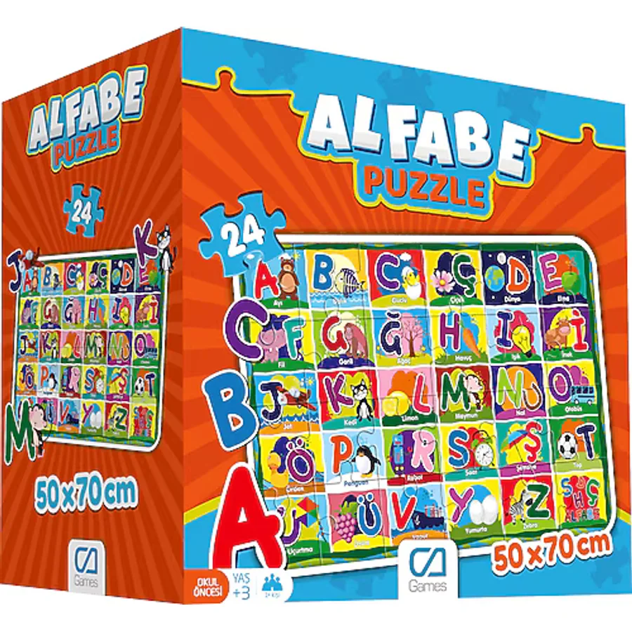 CA Games Alfabe Yer Puzzle 24 Parça 5027