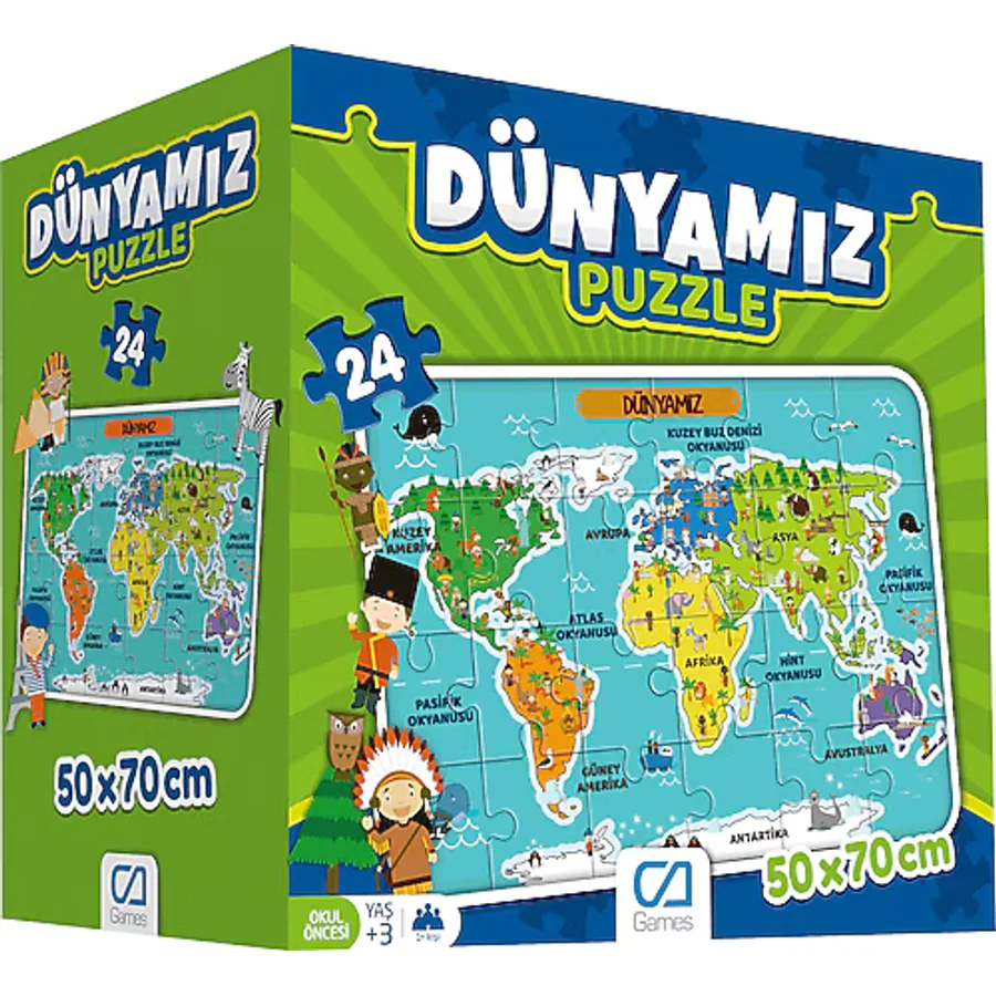 CA Games Dünyamız Yer Puzzle 24 Parça 5025