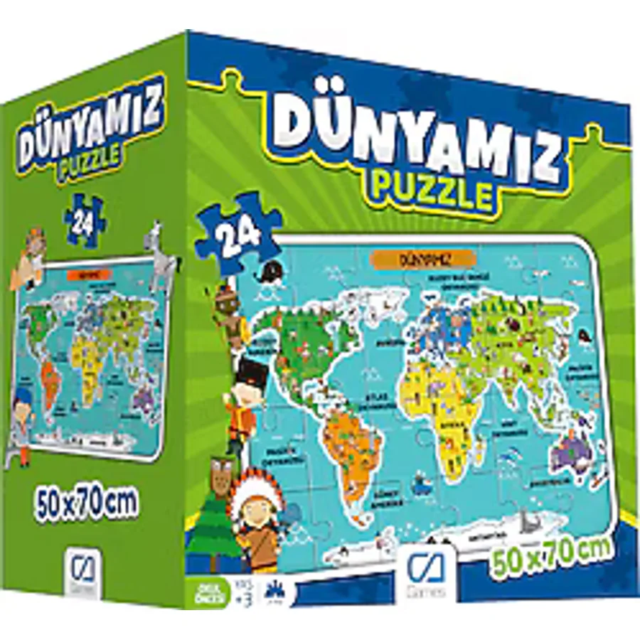 CA Games Dünyamız Yer Puzzle 24 Parça 5025