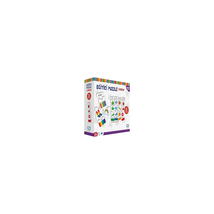 CA Games Eğitici Çocuk Puzzle Renkler 60 Parça