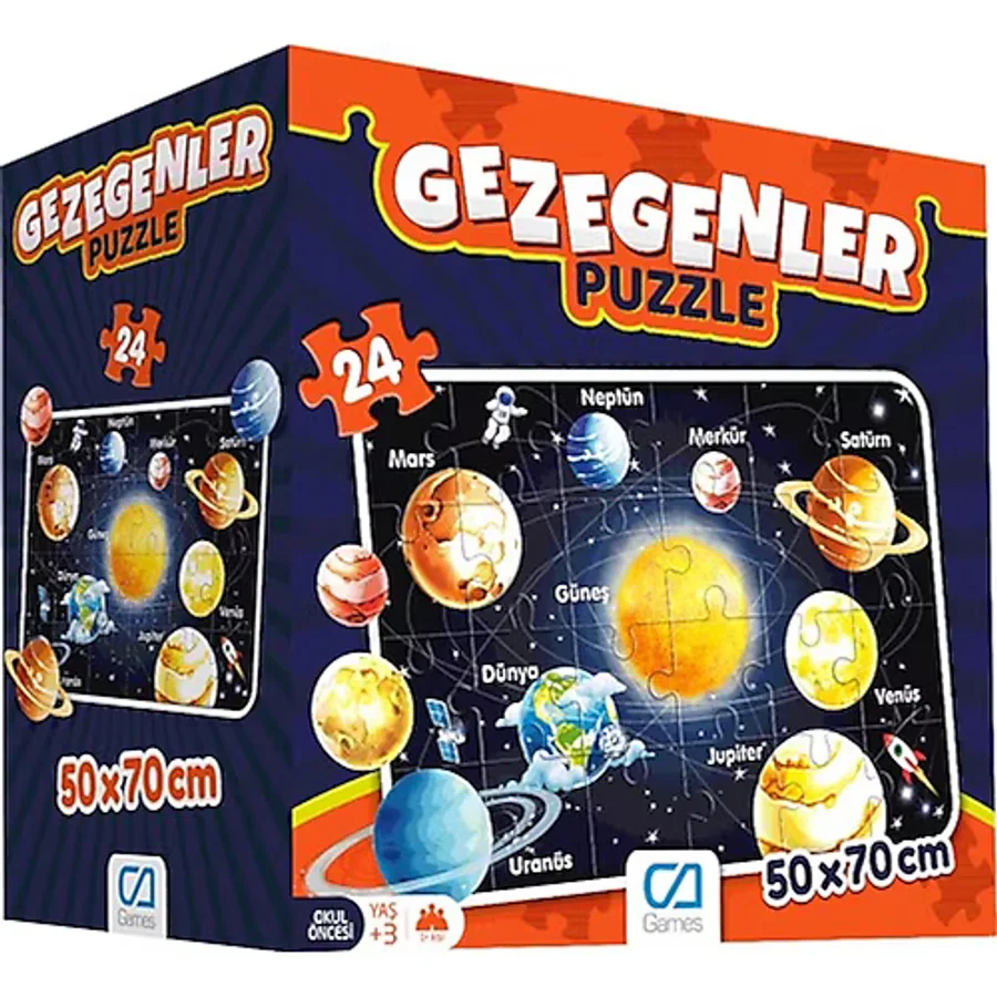 CA Games Gezegenler 24 Parça Yer Puzzle
