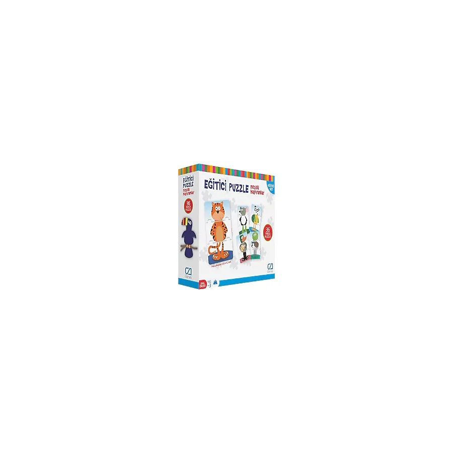 CA Games Neşeli Hayvanlar 36 Parça Eğitici Puzzle 5028
