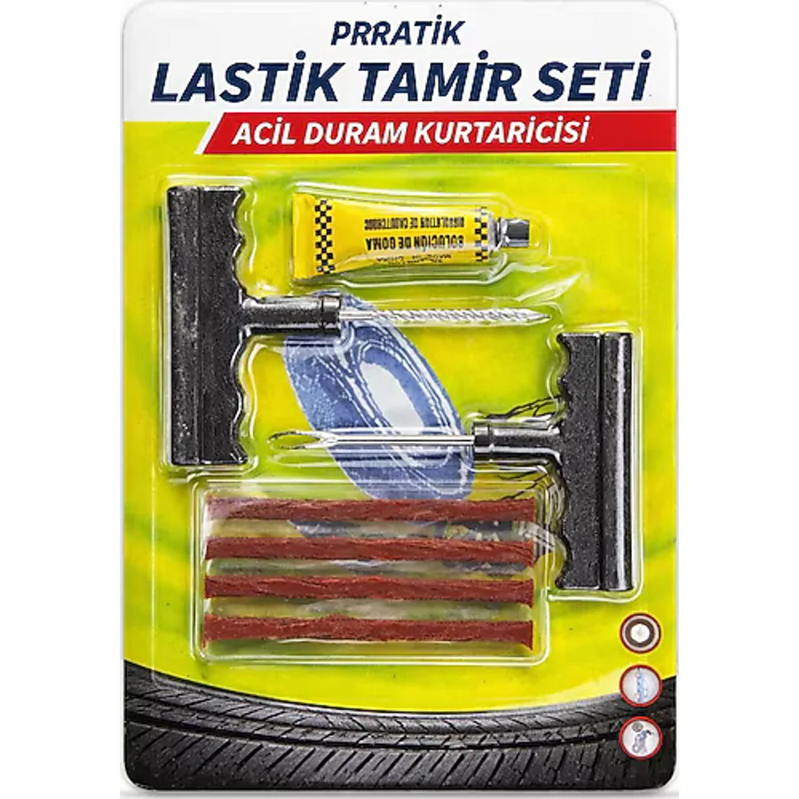 CAAT Lastik Tamir Kiti Fitil Atma Seti Araba Bisiklet Lastik Tamir Seti Dayanıklı