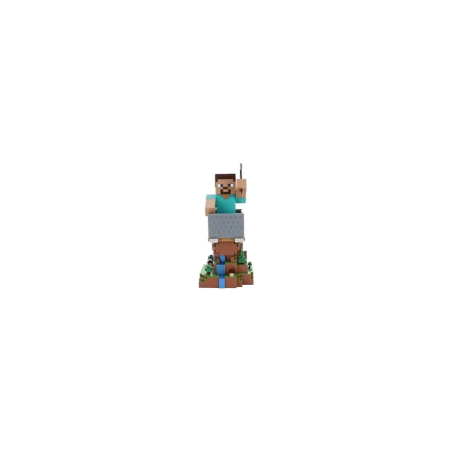 Cableguys Minecraft Steve Controller Tutucu ve Cep Telefonu Standı - Oda ve Çalışma Masası Kurulumu için Oyun Aksesuarı, Stand, Xbox, PlayStation ve Çoğu Standart Denetleyici ile Uyumlu