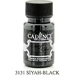 Cadence Dora Glass Metalik Cam Boyası 50ml 3131 Siyah