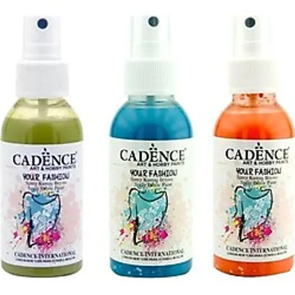 Cadence Sprey Kumaş Boyası 100ml 3lü Set