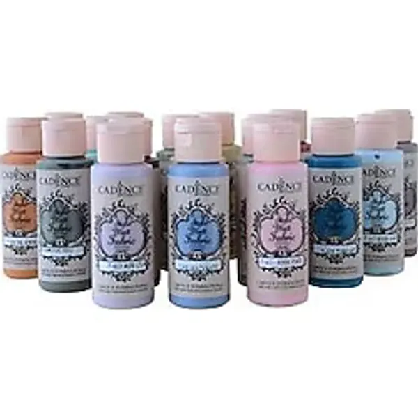 Cadence Style Matt Kumaş Boyası F-610 Pastel Pembe Renkli 59 ml Sanatsal Kullanım İçin