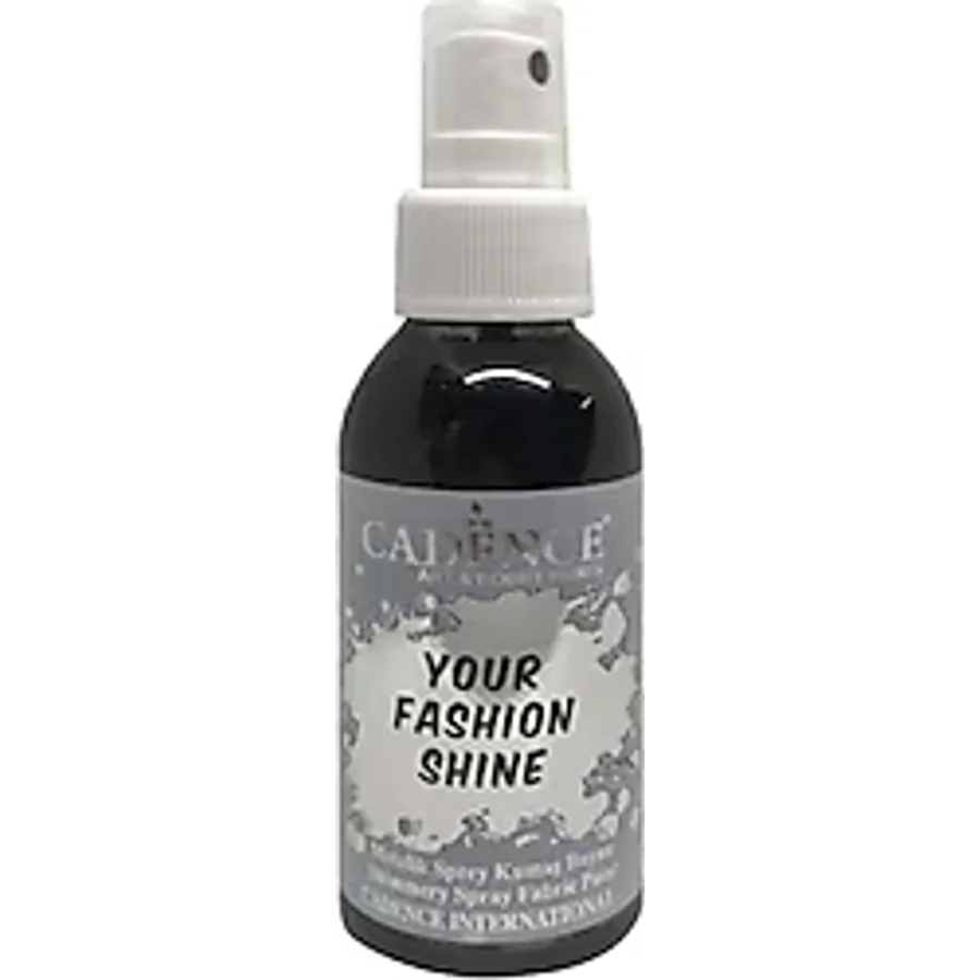 Cadence Your Fashion Metalik 100 ml Sprey Kumaş Boyası 1119 Siyah