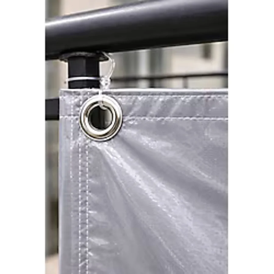 ÇADIRAVM Çadıravm Çadır Avm Gri 230 gr Uv Dayanımlı Su Geçirmez Balkon, Çadır Altı & Gölgelik Branda - 80x400