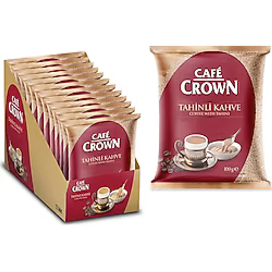 Cafe Crown Tahinli Türk Kahvesi 100 gr 12'li