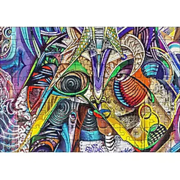 Cakapuzzle Duvar Boyama Sürreal Cümbüş Puzzle Yapboz MDF (Ahşap)