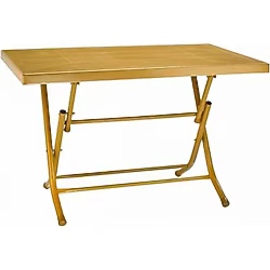 Cakha Evimdeyokyok Katlanır Plastik Masa Teak 70X120 cm Metal Ayak
