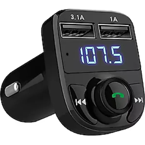 Çakmaklık Girişli X8 Bluetooth Araç Kiti Şarj Cihazı Araç Fm Transmitter Usb Mp3 Sd Kart Müzik Çalar