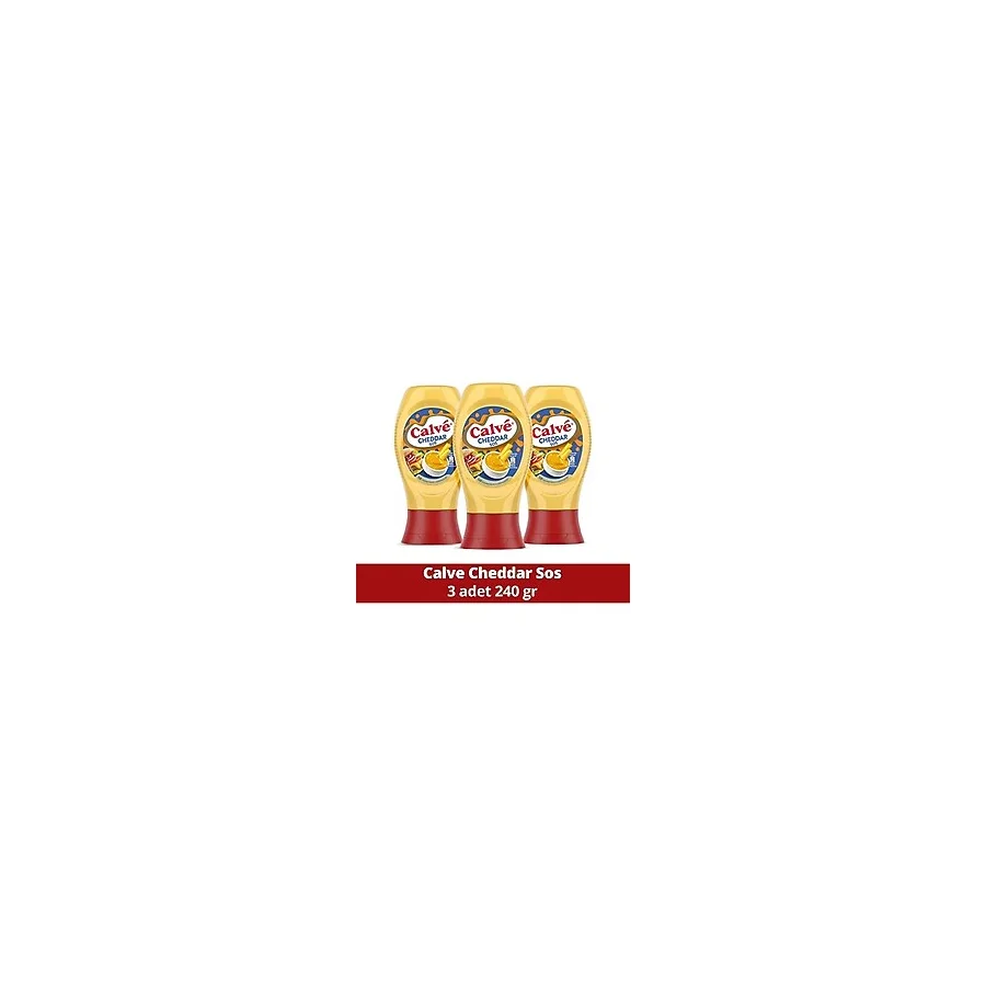 Calce Cheddar Sos 240 Gr X 3 Adet