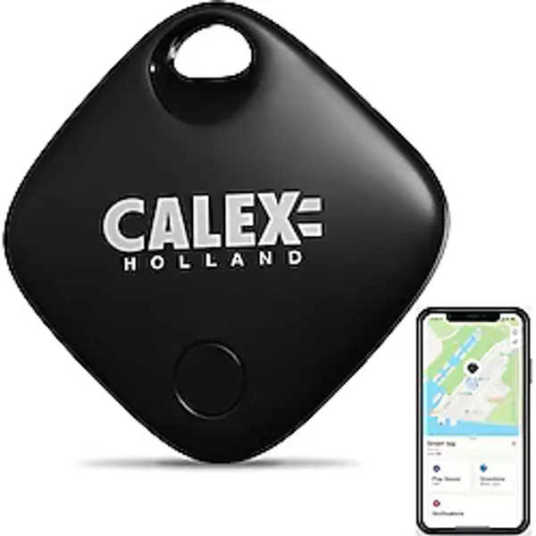Calex Akıllı Etiket, Airtag Apple "nerede?" Uygulamasıyla Uyumlu, Anahtar Bulucu - Siyah