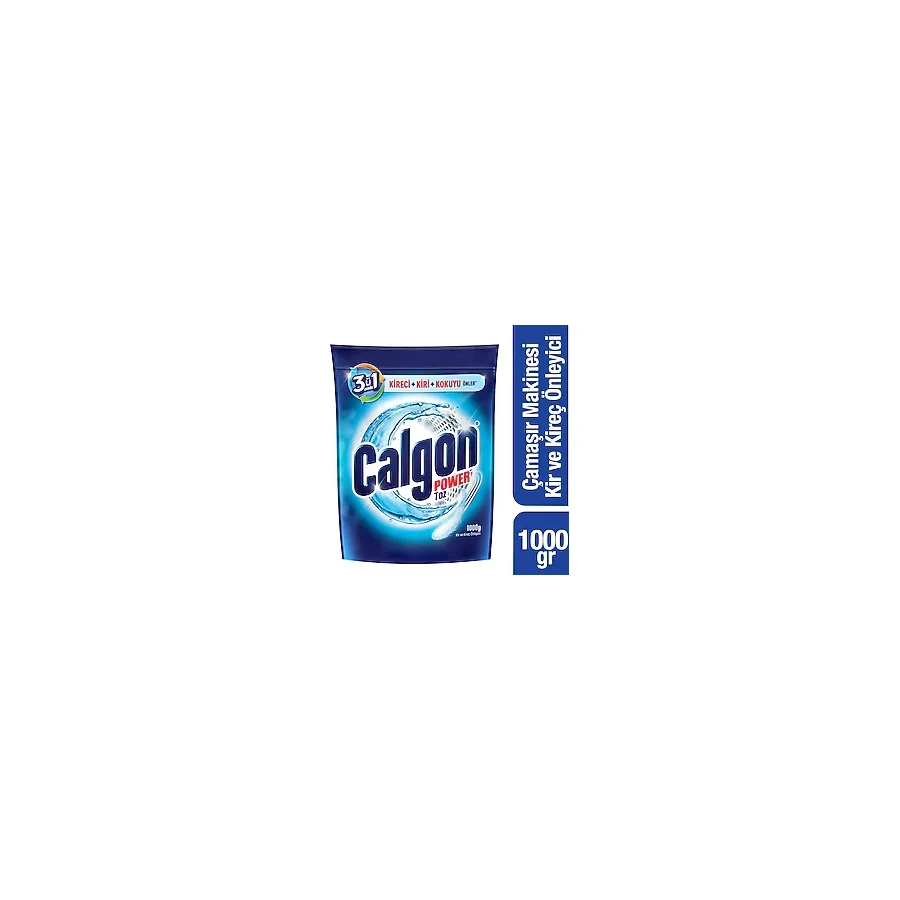 Calgon Çamaşır Makinesi Kireç Önleyici Toz 1000 gr Ultra Temizlik ve Leke Çıkarma Gücü