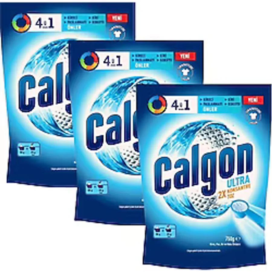 Calgon Ultra Konsantre Kireç Önleyici 750 gr 3'lü