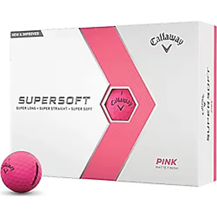 Callaway Bl Cg Supersoft Pink - Üçlü Golf Topu Pembe Renk