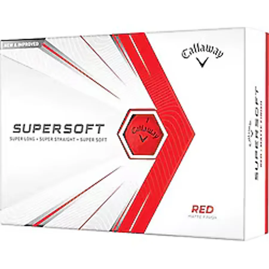 Callaway Bl Cg Supersoft Red - Üçlü Golf Topu Kırmızı Renk
