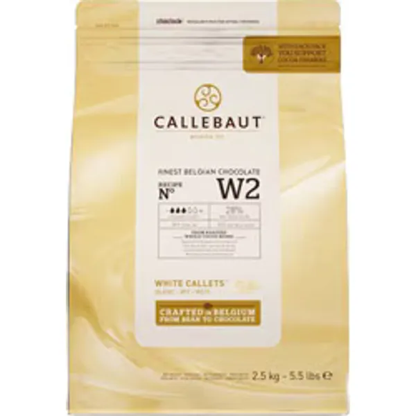 Callebaut W2 2.5 kg Beyaz Damla Pasta Süsü ve Malzemeleri