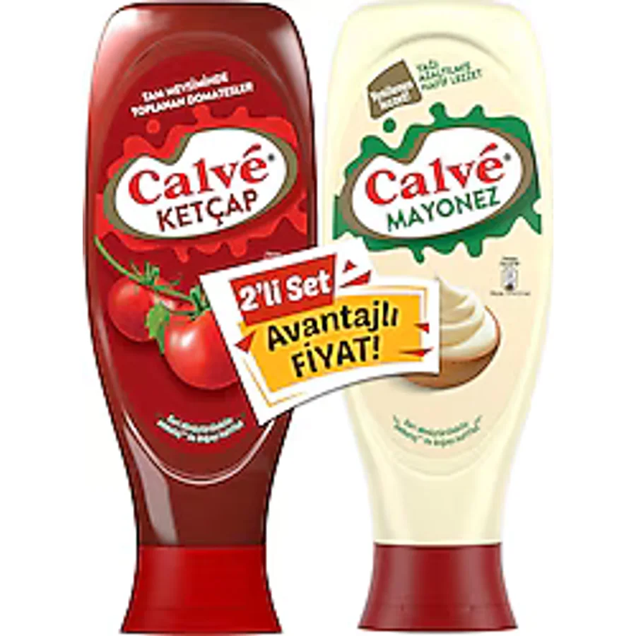 Calve Ketçap 610 gr + Light Mayonez 540 gr